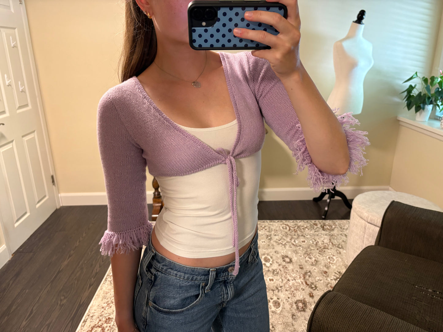 Fringe Tie-Up Top