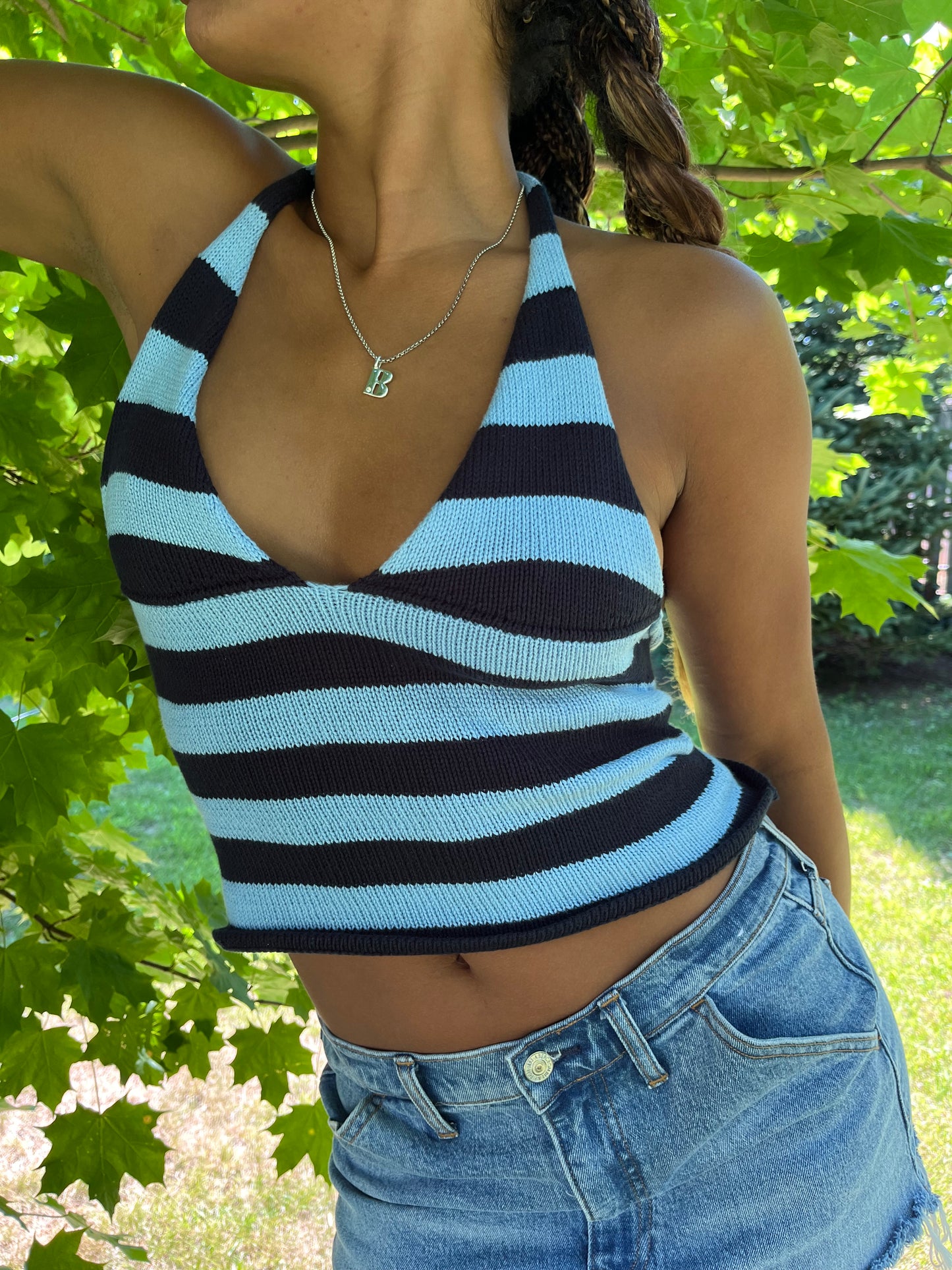 Striped Halter Tank