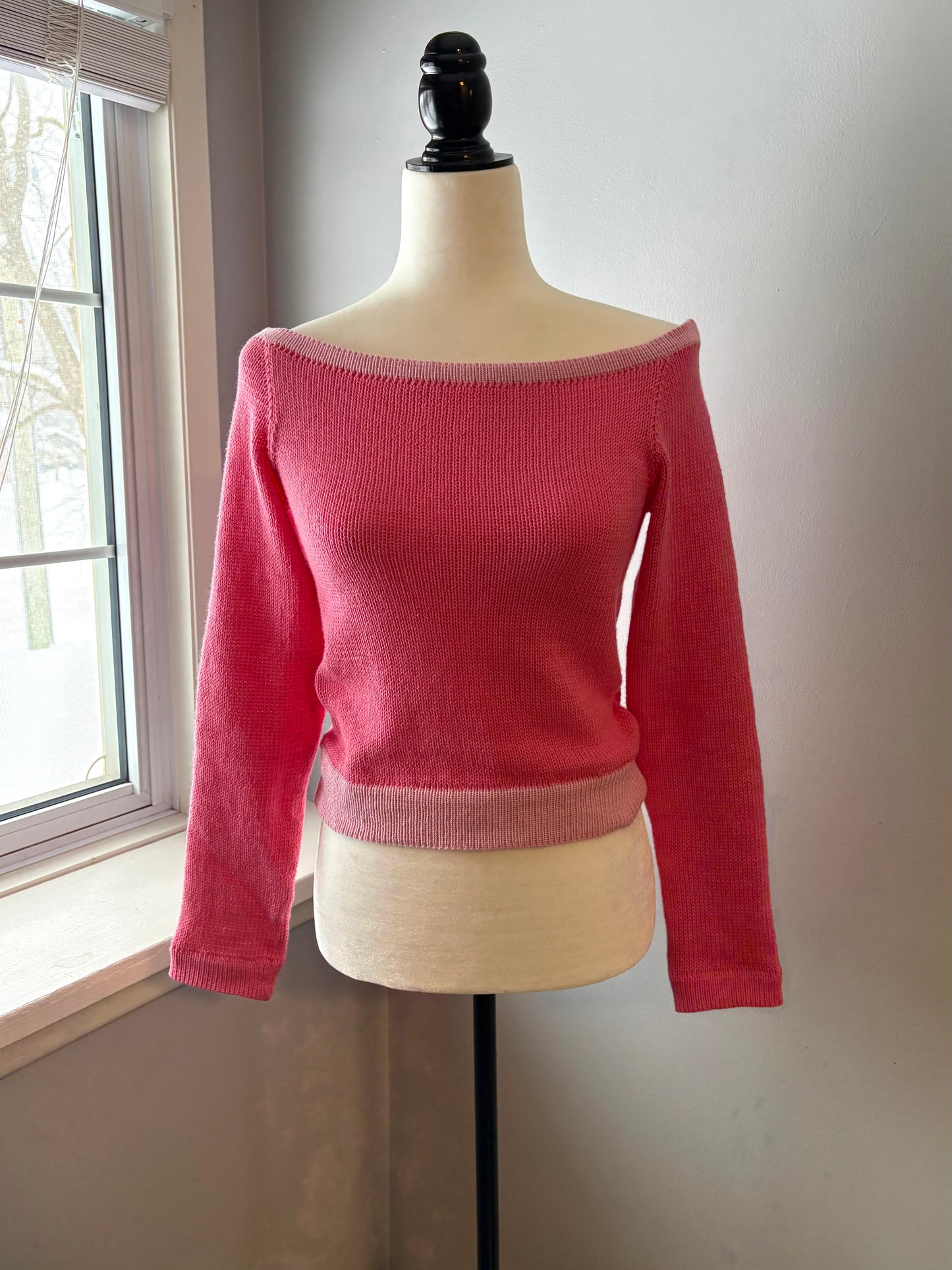 Wide Boat Neck Sweater