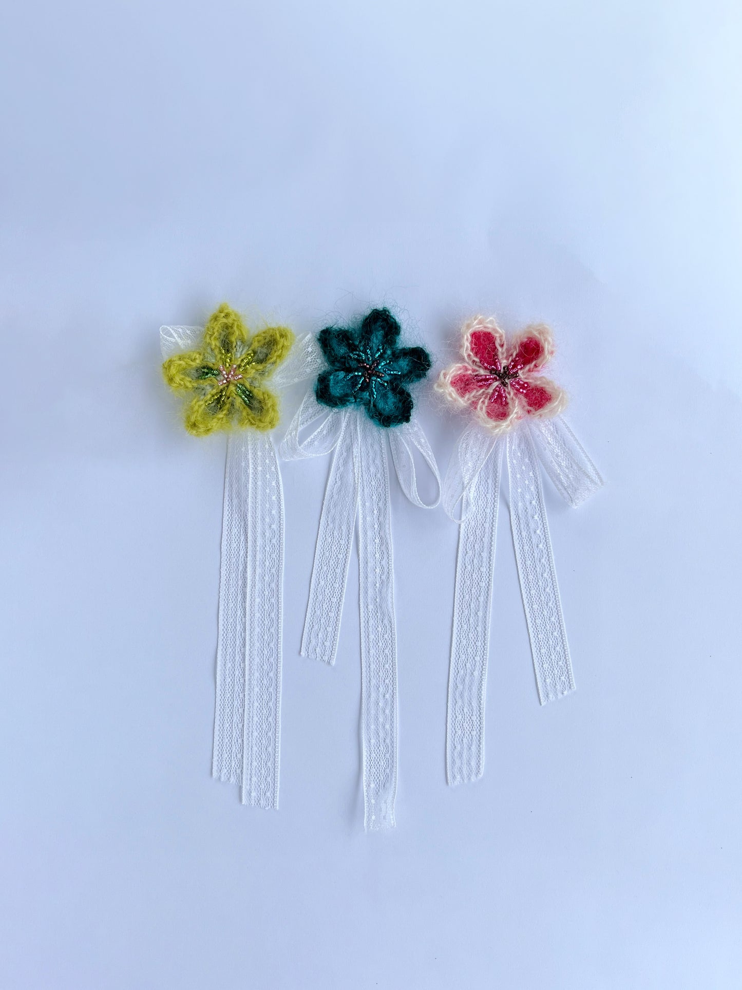 Mohair Flower Charm