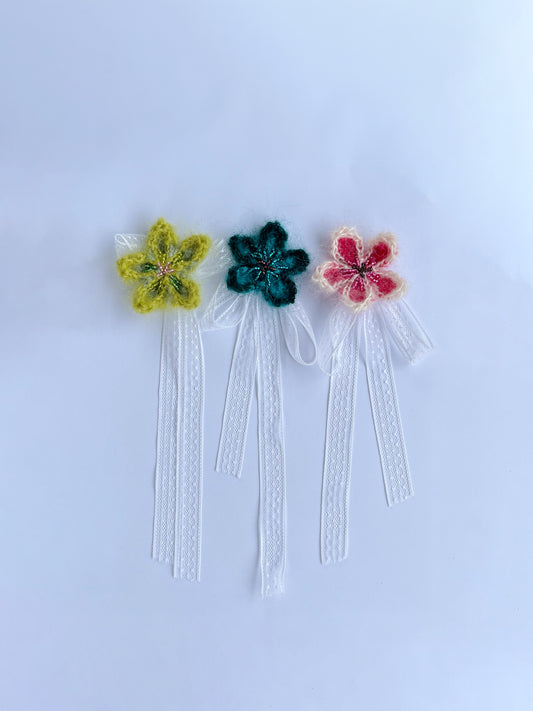Mohair Flower Charm