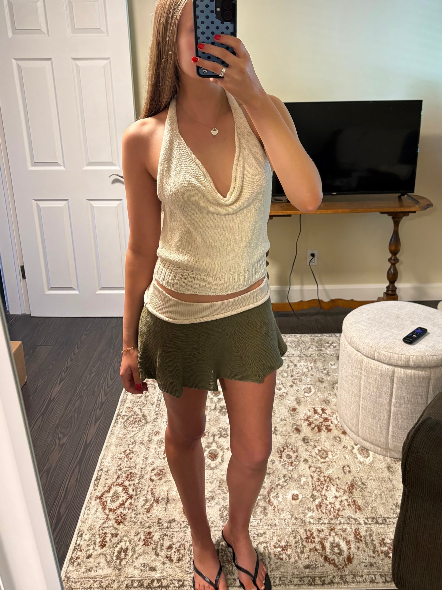 White Merino Halter