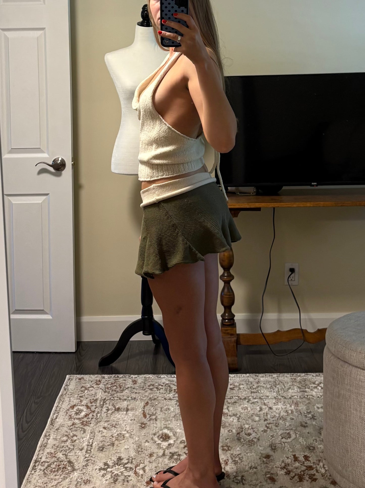 White Merino Halter