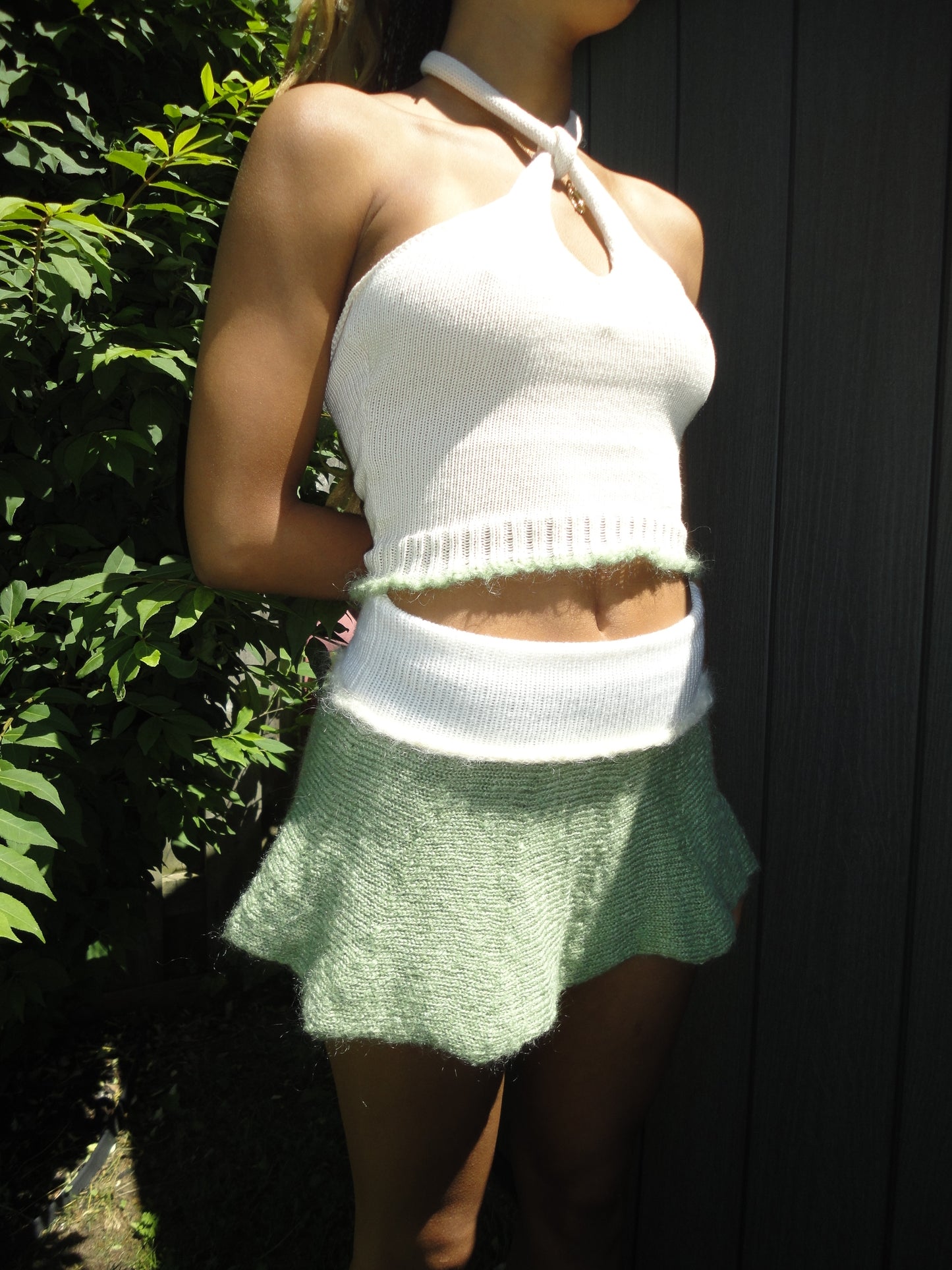 Green Mohair Mini