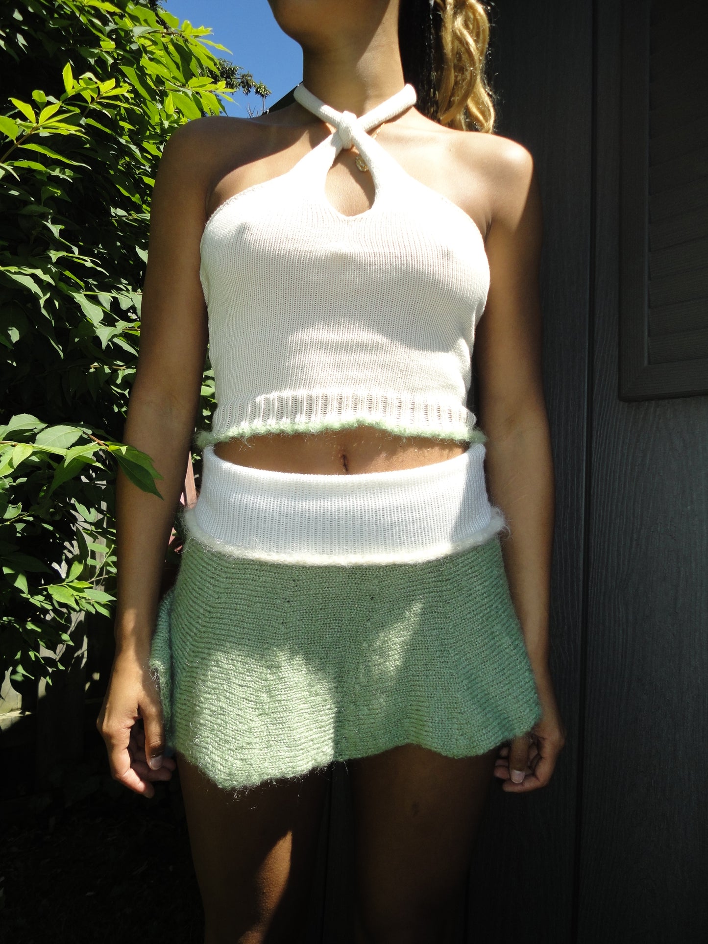 Green Mohair Mini