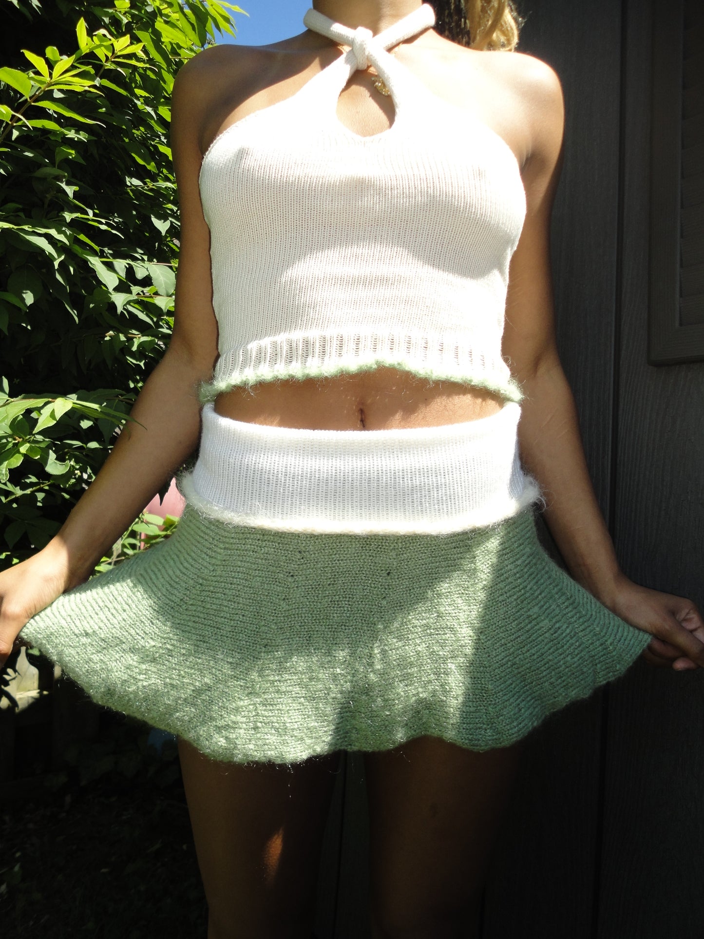 Green Mohair Mini