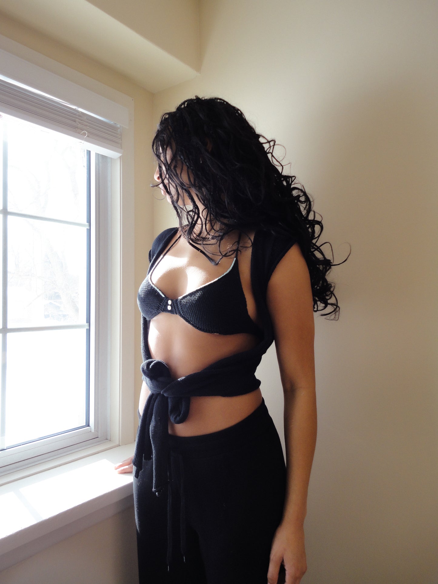 Open Tie Blouse
