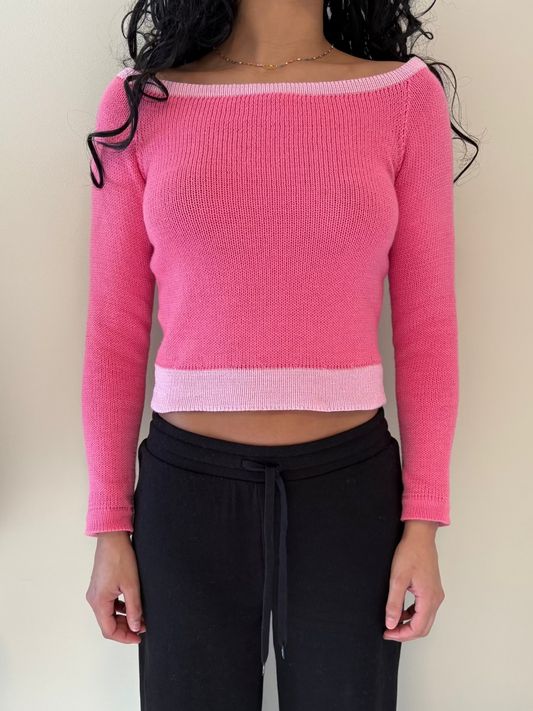Wide Boat Neck Sweater