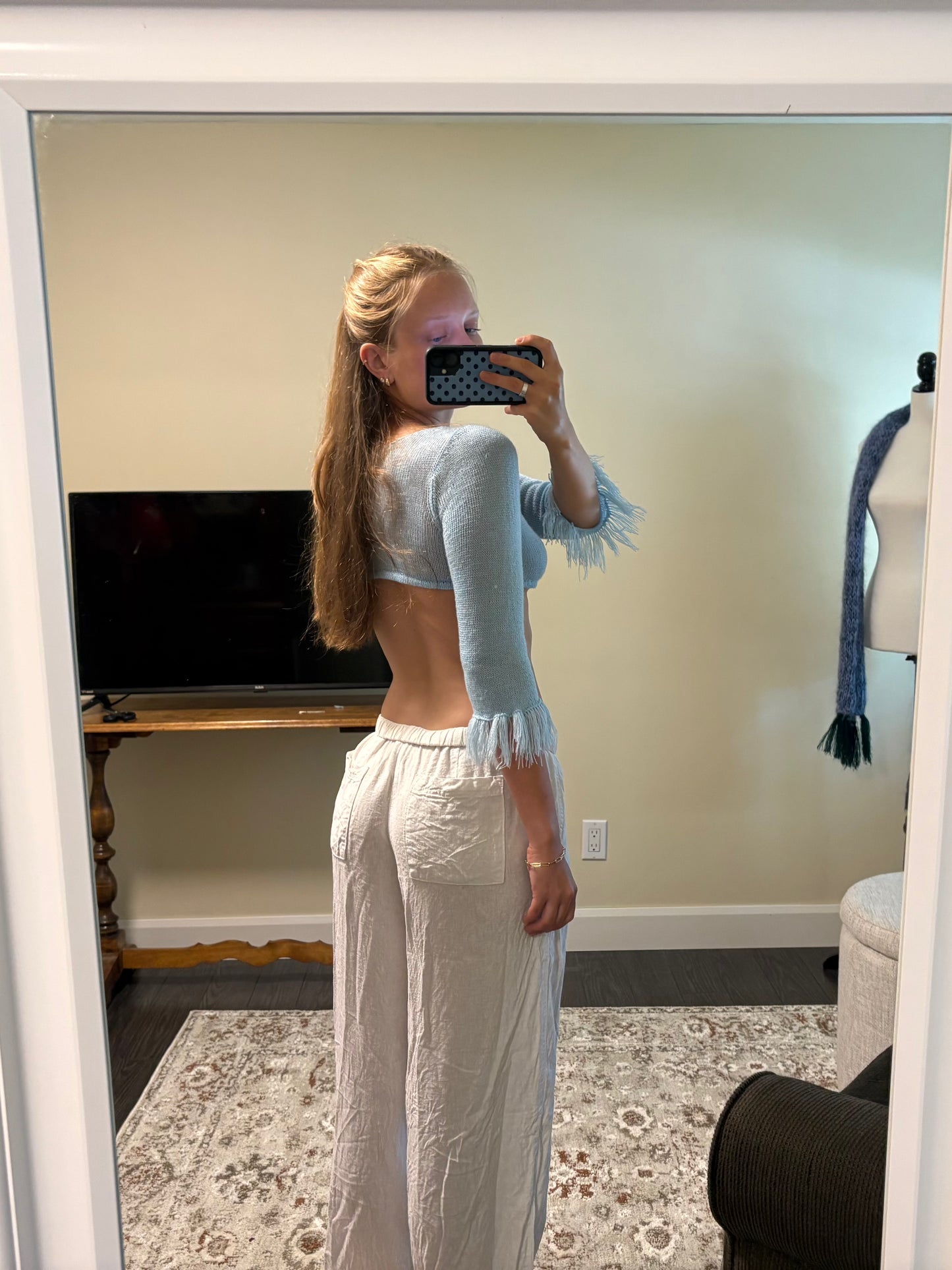 Fringe Tie-Up Top