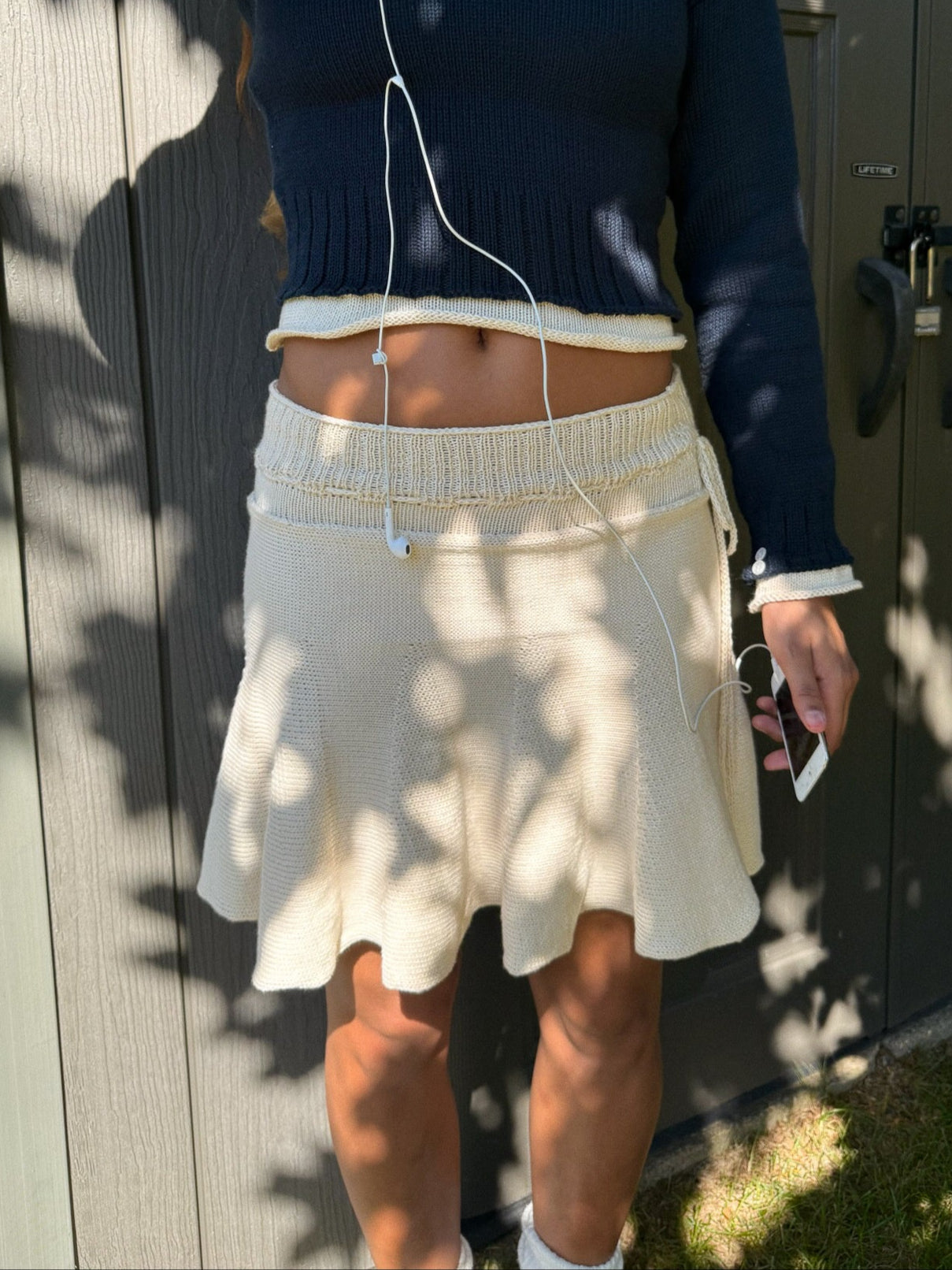 Ribbed Midi Skirt