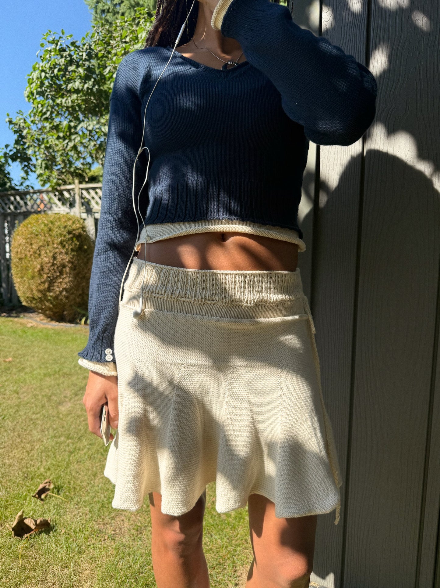 Ribbed Midi Skirt