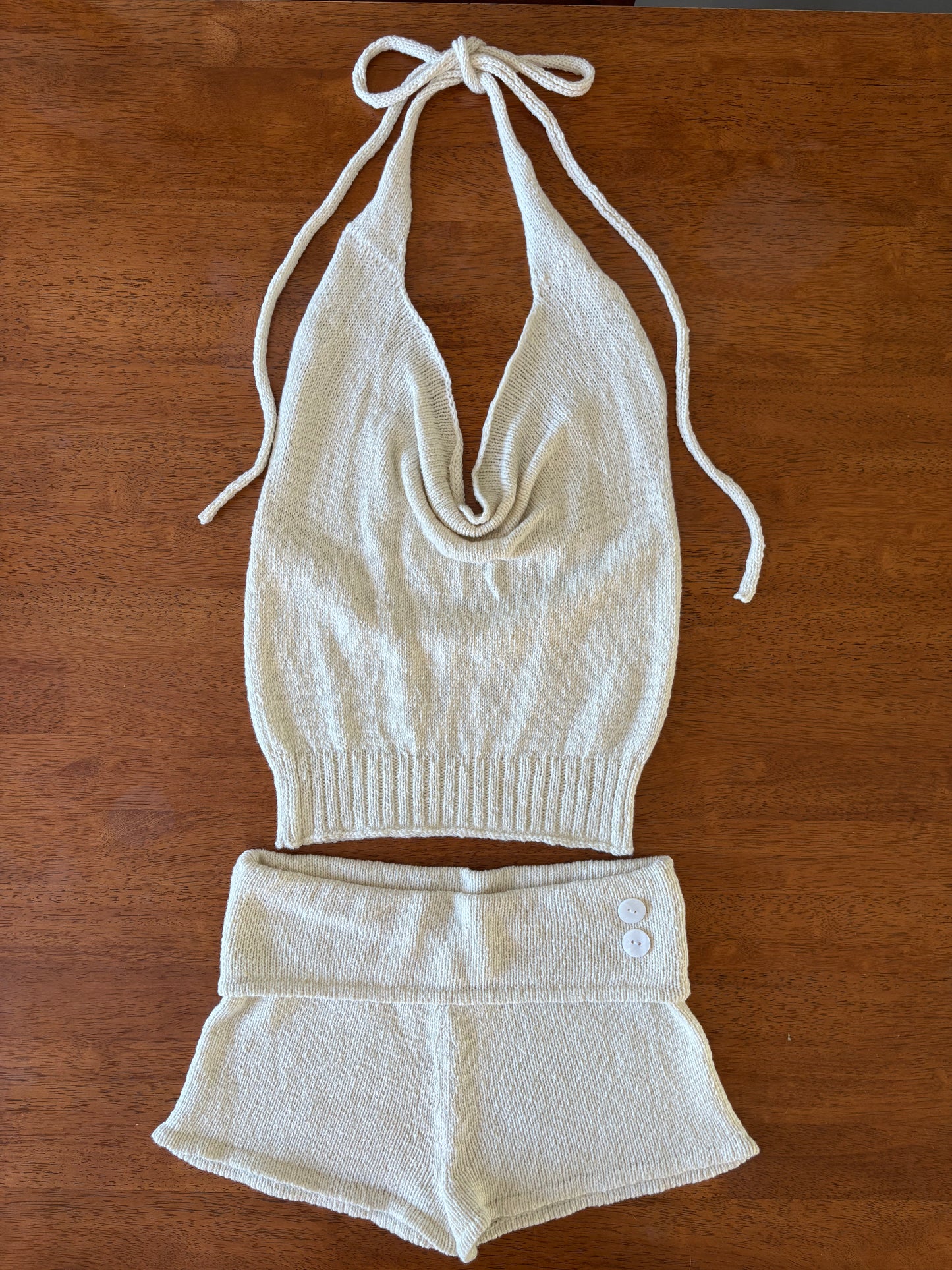 White Merino Halter
