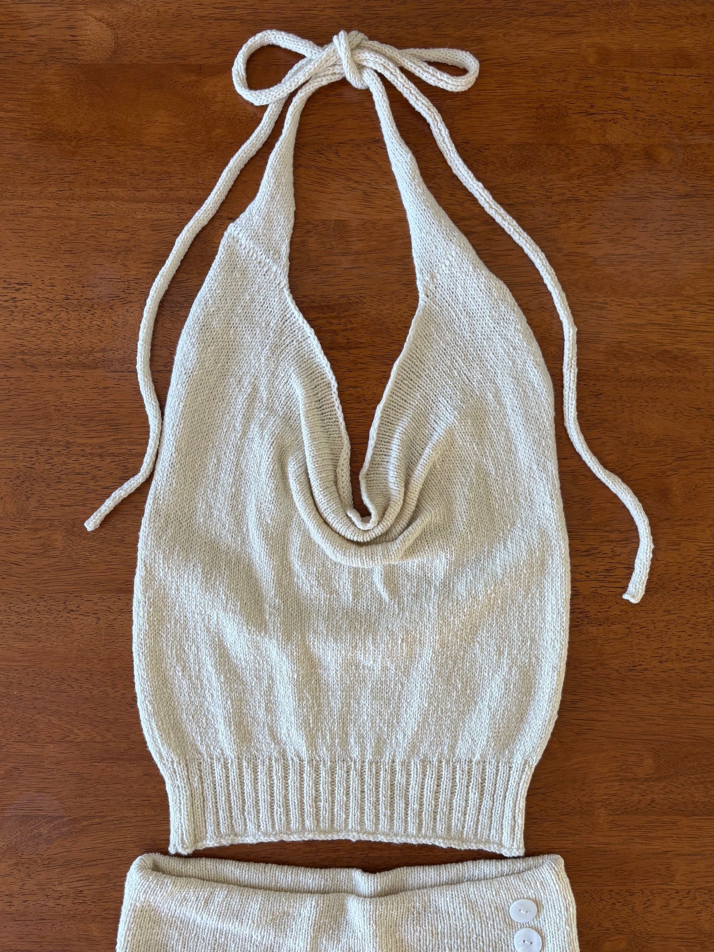 White Merino Halter