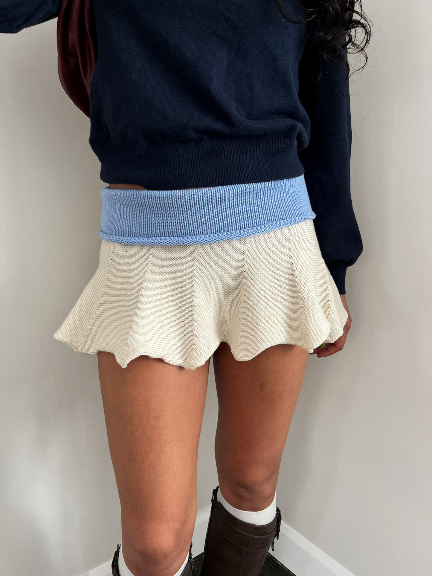 Blue Ruffle Mini
