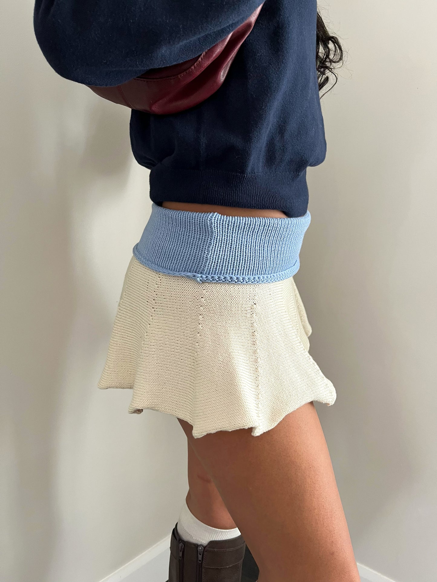 Blue Ruffle Mini