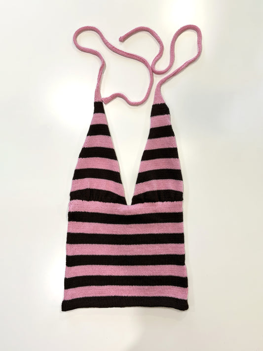 Pink and Brown Halter