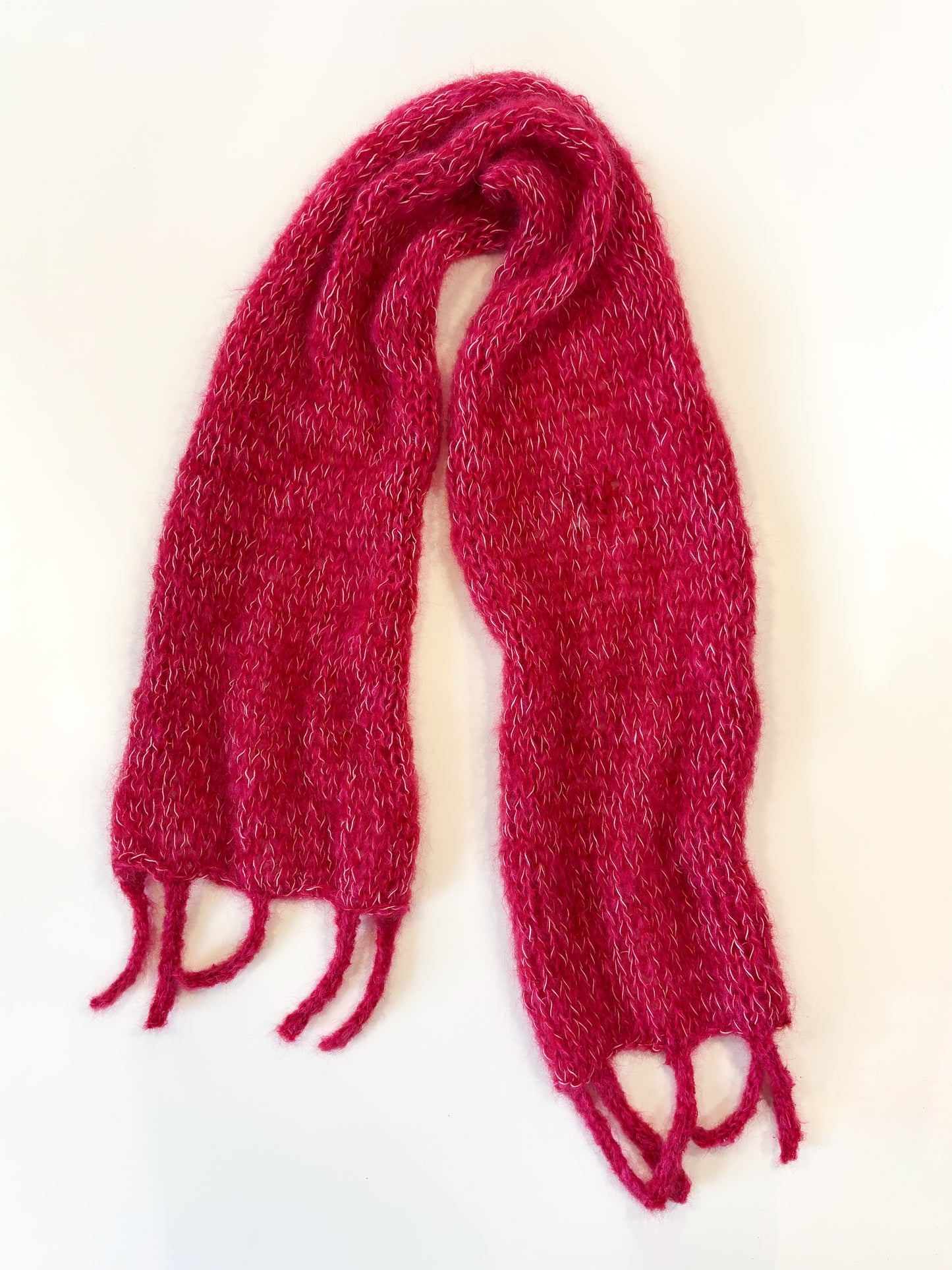 Fringe Mohair Scarf