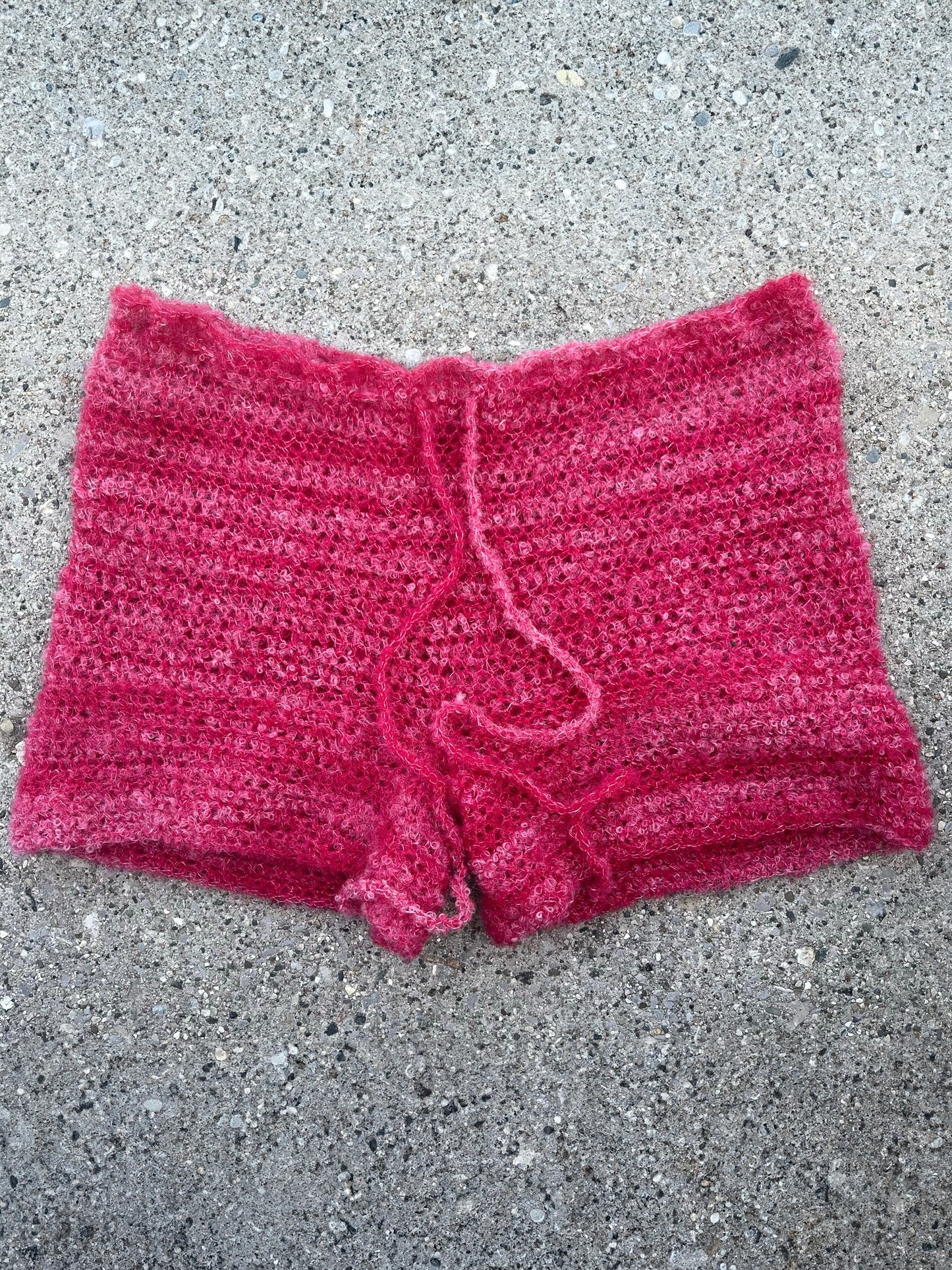 Pink Mohair Shorts