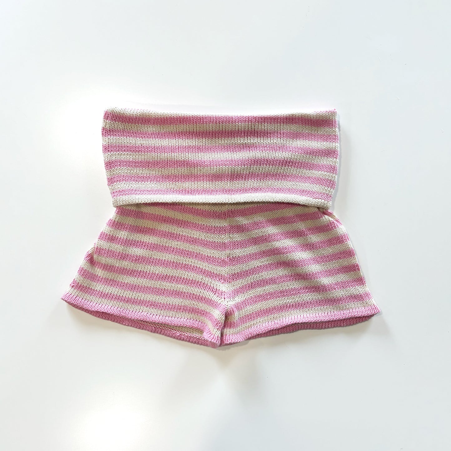Striped Cotton Shorts