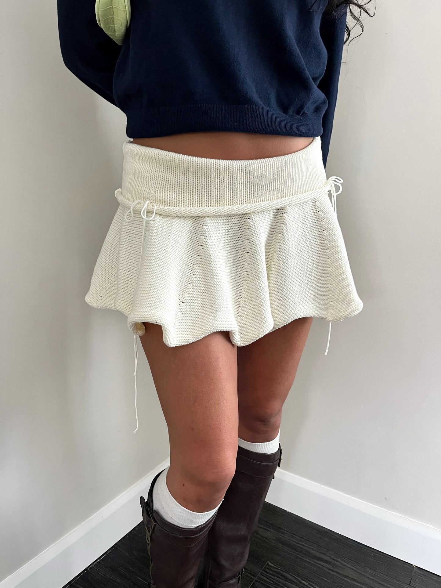 White Ruffle Mini