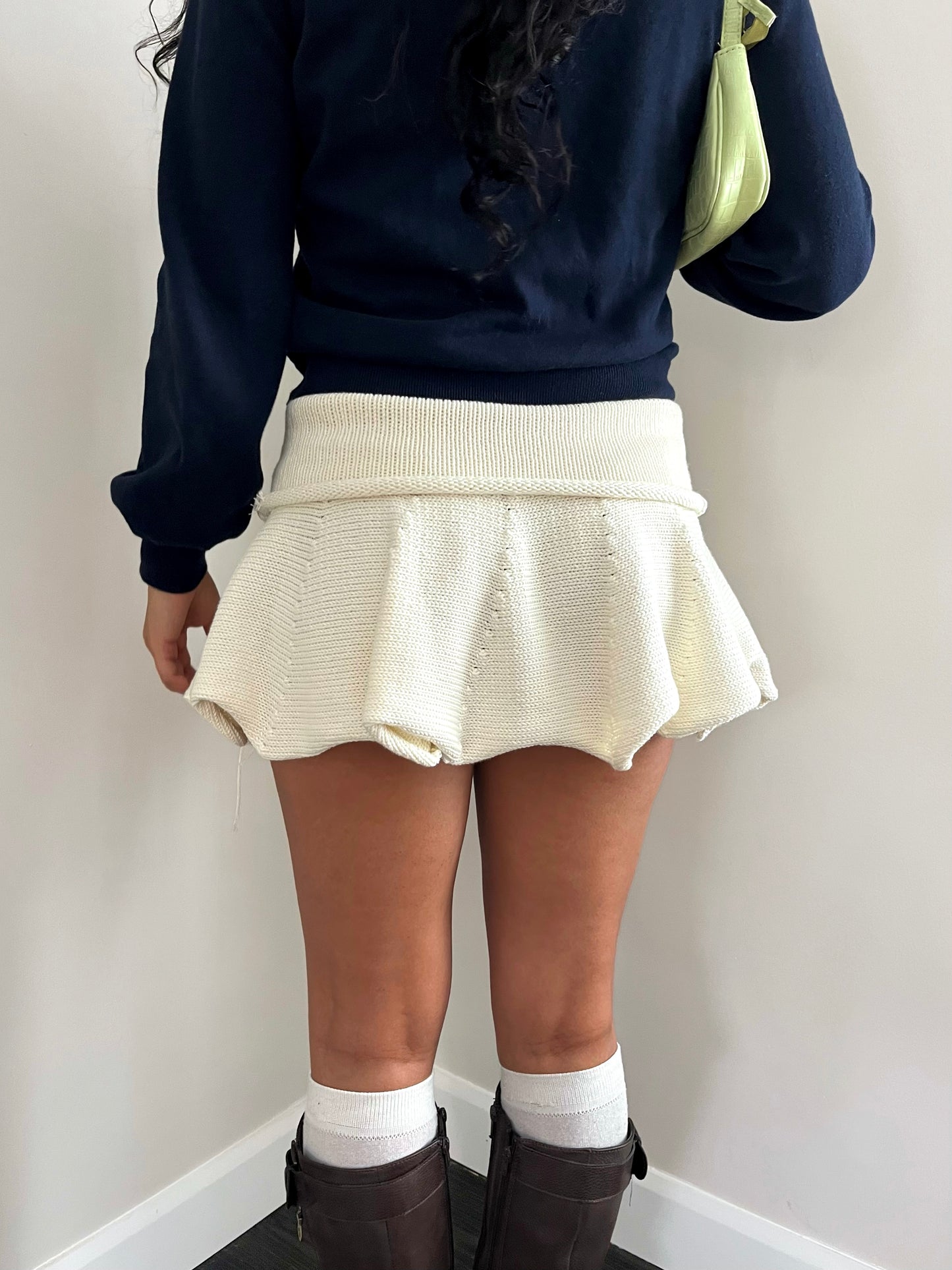 White Ruffle Mini